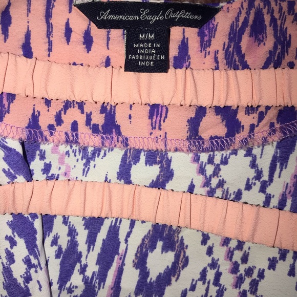 American Eagle Ombre Aztec Blouse Size Medium - Picture 7 of 7